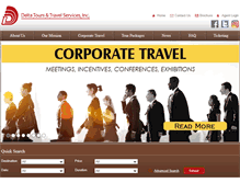 Tablet Screenshot of deltatours.com